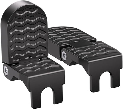Rear bicycle pedals - Bicycle pedals - pedal - aluminum bicycle pedals - non-slip electric bicycle pedals - folding pedals - for electric bikes, mountain bikes, folding bikes - 15 mm U-slot - black
