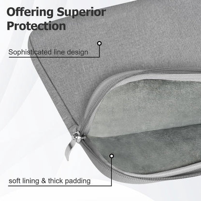 15.6-inch Laptop Sleeve - Grijs - Waterproof - Shockproof - Scratch-resistant - Splash-proof - Laptop Sleeve - Grijs - Image 9