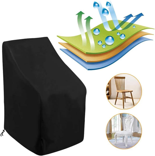 Garden chair cover, stackable chair cover, cold weather protection cover, garden chair cover, UV protection cover for garden furniture, 64 x 64 x 120 cm - Image 5