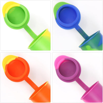 Ice Pop Mold - Ice Pop Mold - Set of 6 Ice Pops - Ice Pop Mold with Lid - Silicone Ice Pop Mold - Reusable Ice Pop Mold for Kids - BPA Free - Image 2