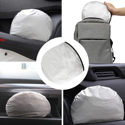 Car accessories - Car sunshade - Car sunshade - Car windshield sunshade - Universal car windshield sunshade - Foldable - UV resistant - Fits most vehicles (150 x 70 cm) - Image 2