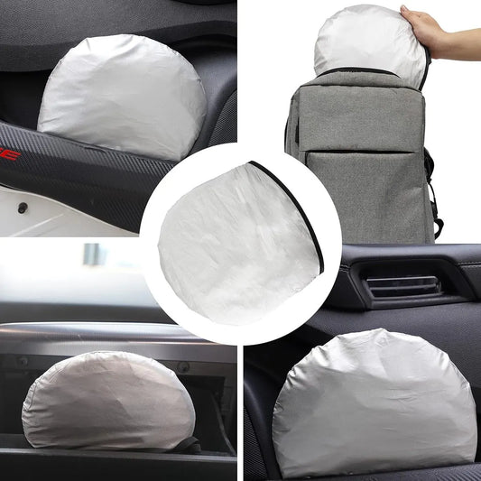 Car accessories - Car sunshade - Car sunshade - Car windshield sunshade - Universal car windshield sunshade - Foldable - UV resistant - Fits most vehicles (150 x 70 cm) - Image 2