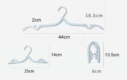 Hangers - Plastic Hangers - Set of 16 foldable plastic travel hangers - Space-saving and non-slip hangers - Multifunctional travel accessory - Suitable for home, hotel, travel and camping - Image 4