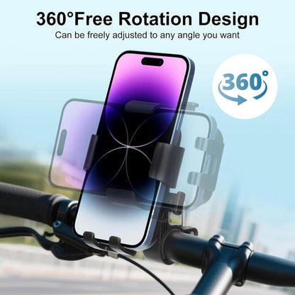 Bicycle Phone Holder - Motorcycle Phone Holder - 1 Second Automatic Locking - 360 Degree Rotating Bicycle Handlebar Phone Holder - Suitable for Mountain Bikes, Electric Scooters, and Other Models - Image 7