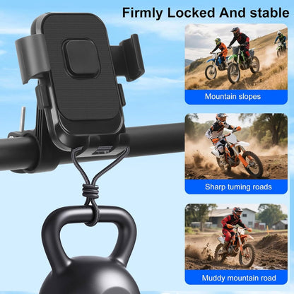 Bicycle Phone Holder - Motorcycle Phone Holder - 1 Second Automatic Locking - 360 Degree Rotating Bicycle Handlebar Phone Holder - Suitable for Mountain Bikes, Electric Scooters, and Other Models - Image 9