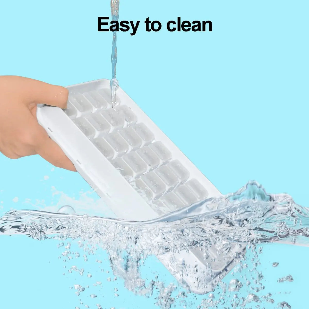 Frozen Ice Cube Trays - Food Grade Ice Cube Molds with Lids - Ice Cube Molds - 2 Layers, Blue - Releases all ice cubes in one second - Ice Cube Molds - Image 8