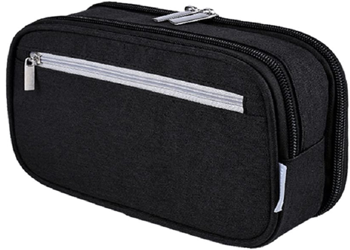 Large Capacity Pencil Case - School Pencil Case - Storage Case - Large Capacity Pencil Case for Boys and Girls - Student Office Supplies - Black - Image 6