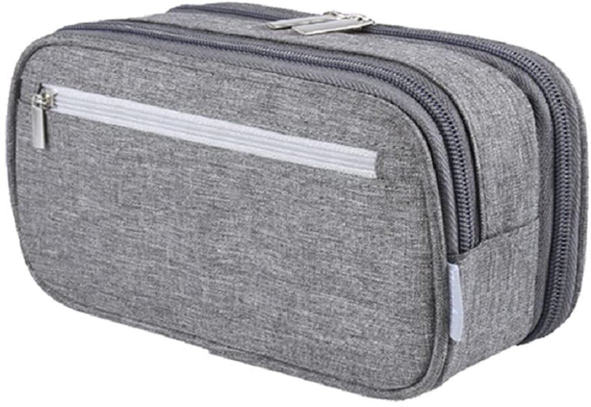 Large Capacity Pencil Case - School Pencil Case - Storage Case - Large Capacity Pencil Case for Boys and Girls - Student Office Supplies - Grijs - Image 7