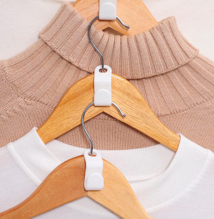 Hook - Connecting hook for hangers - 20 Hanger hooks - Ideal space saver for your wardrobe - Wit - Image 4