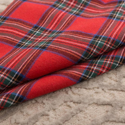 Decorative Pillowcases - Tartan Cushion Covers - 45 x 45 cm (18 x 18 inches) - Set of 2 - Invisible Zipper - Perfect for Sofa, Bedroom, Living Room, Christmas, Holiday Decorations - Image 2
