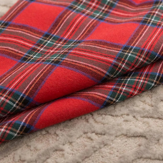 Decorative Pillowcases - Tartan Cushion Covers - 45 x 45 cm (18 x 18 inches) - Set of 2 - Invisible Zipper - Perfect for Sofa, Bedroom, Living Room, Christmas, Holiday Decorations - Image 2