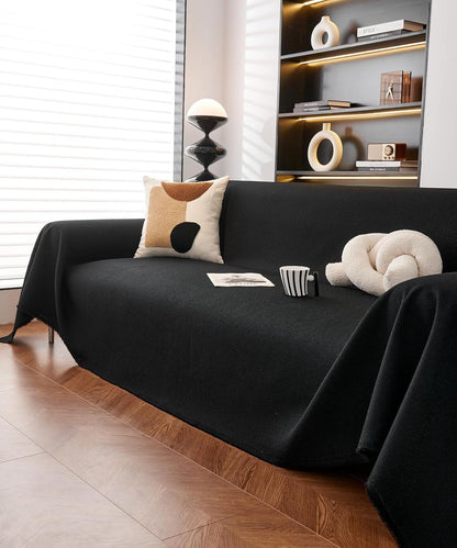 Sofa cover - Corner sofa cover - Loveseat cover - All seasons - Sofa cushion - Waterproof sofa cover - Thick ripstop - Polyester sofa cover - Black - Raised - 280 x 180 cm - Image 7