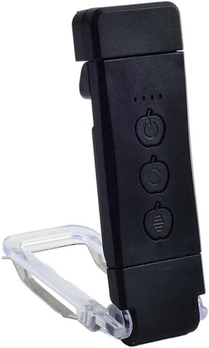 Boek Lamp - LED de Boek Lamp with Clamp - 3 Reading Light Modes - USB-C Rechargeable - Black