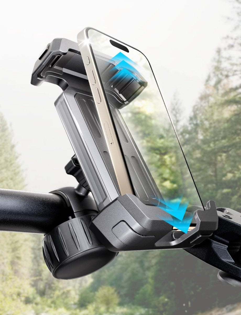 Bicycle Phone Holder - Easy to Install - Motorcycle Phone Holder - [Ultra-Stable Bicycle Phone Holder - Electric Scooter Handlebar Phone Holder - For 4.7 to 7 inch Phones - Bicycle Accessories] - Image 5