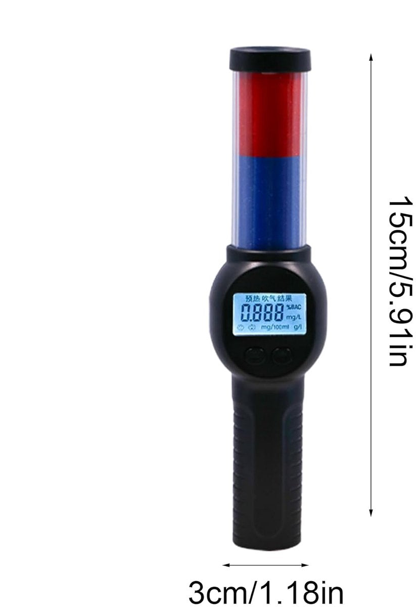 Digital Alcohol Meter - Breathalyzer with English Voice Announcement - Portable Breathalyzer - Contactless Breathalyzer - Safe and Hygienic - Suitable for Drivers - Safe Driving for Men, Women, and Families - Image 2