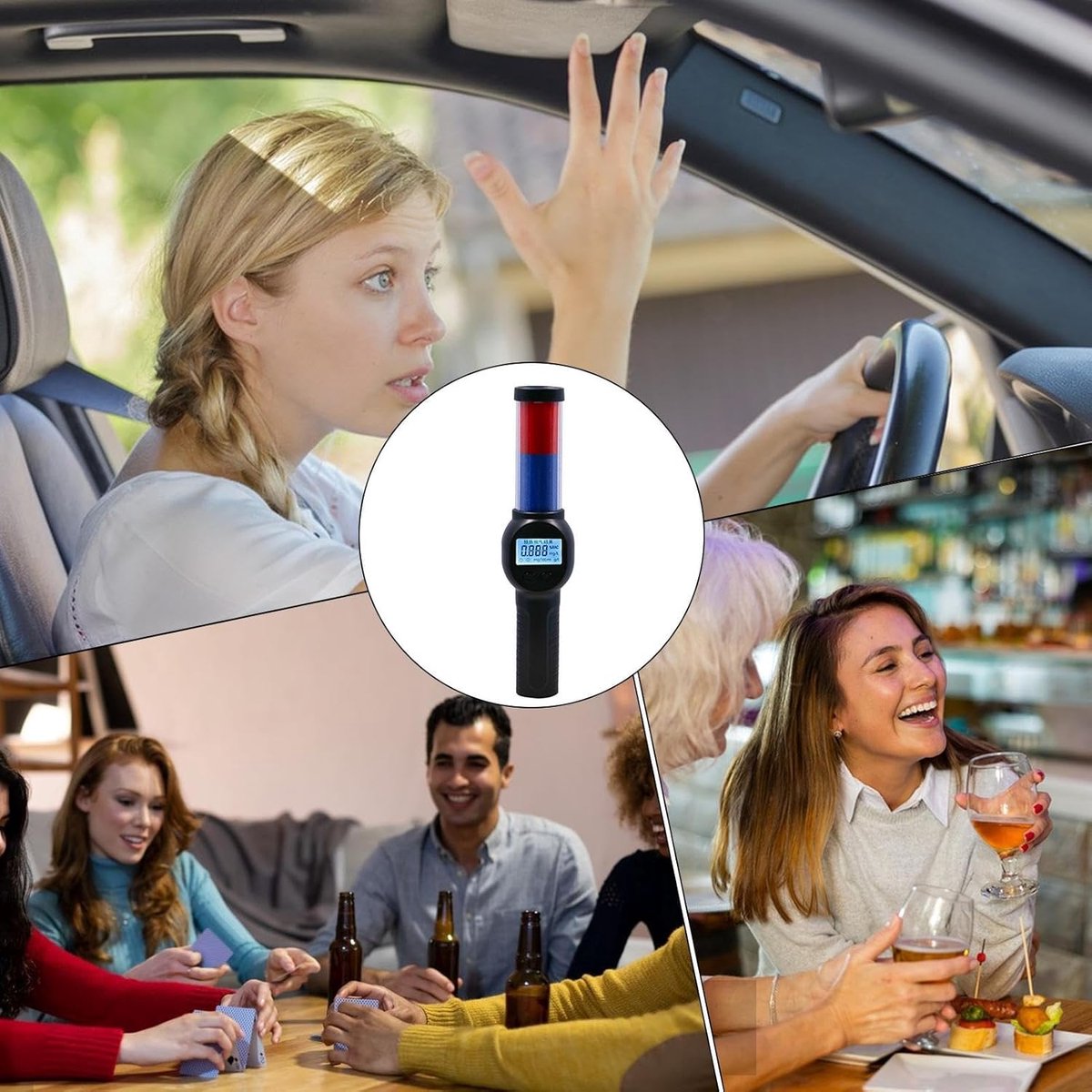 Digital Alcohol Meter - Breathalyzer with English Voice Announcement - Portable Breathalyzer - Contactless Breathalyzer - Safe and Hygienic - Suitable for Drivers - Safe Driving for Men, Women, and Families - Image 5