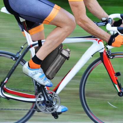 Bicycle pannier - Bicycle pannier with triangular frame - Waterproof bicycle pannier - With mesh pocket for water bottle - Perfect for outdoor cycling - Black - Image 4