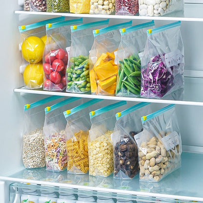 90 pcs Food Storage Bags - Zippered Freezer Bags - Freezer Bags - Stand Zippered (23*14cm) - Image 2