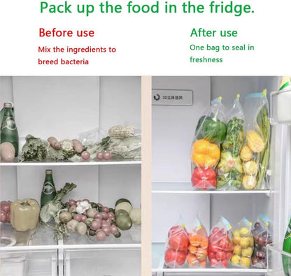 90 pcs Food Storage Bags - Zippered Freezer Bags - Freezer Bags - Stand Zippered (23*14cm) - Image 6