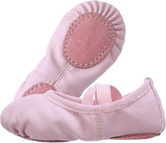 Women's Ballet Shoes – Ballet Shoes for Girls – Purple-Pink – Soft PU Leather Dance Shoes with Non-Slip Sole – Suitable for Ballet, Yoga & Home Use – For 5 UK - Image 4