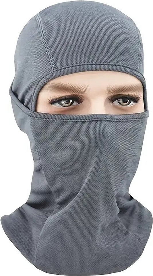 Multiuse Balaclava | Neck Warmer | Bivouac | Face Mask | Motorcycle Cap | Skiing | Snowboarding | Motorcycling | Grey