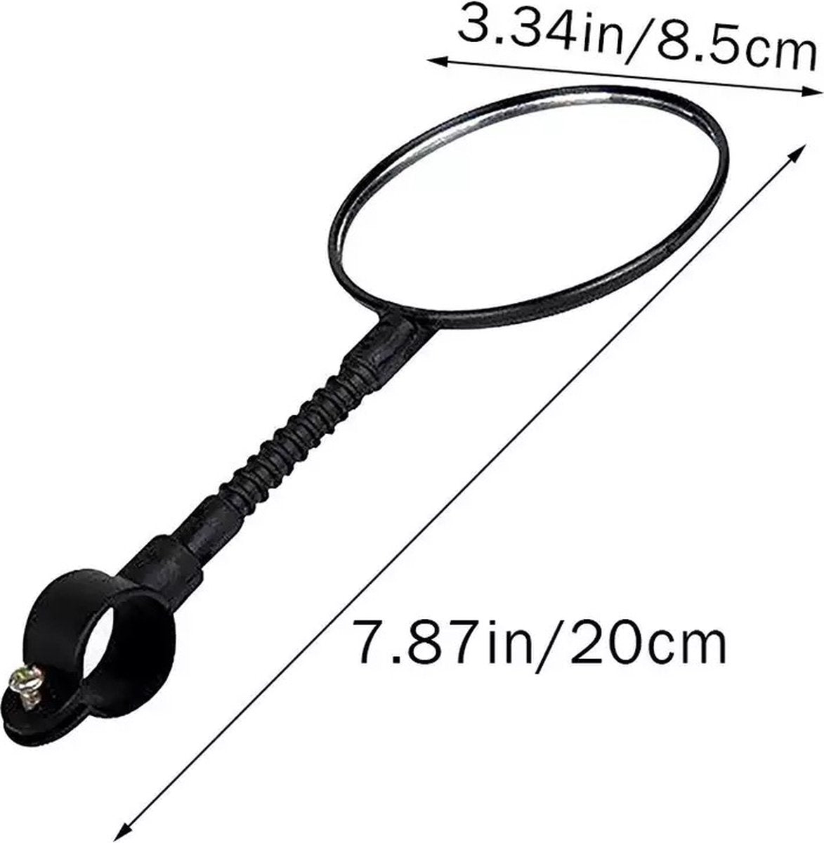 Bicycle mirror - rearview mirror with red reflector - Image 2