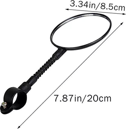 Bicycle mirror - rearview mirror with red reflector - Image 2