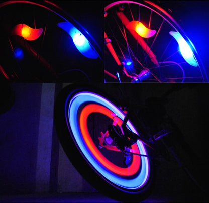 spoke lighting Spoke wheel LED lighting - green - Children's bicycle wheel lighting SET PRICE 2 pieces bicycle light spoke wheel lighting Sinterklaas gift stocking stuffer - Image 3