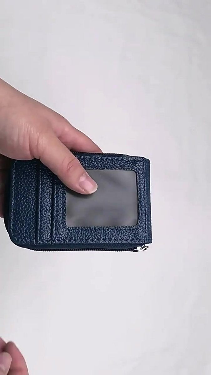 Card Holder for 12 Cards with Anti-RFID | Wallet | Credit Card Holder | With Cash & Coin Compartment | With Driver's License Compartment | PU Leather | Orange - Image 2