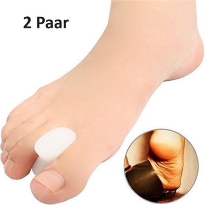 Toe Spreader | Silicone Toe Corrector | Hallux Valgus | Toe Straightening | Toe Straightener | White | 2 Pairs (4 pieces)