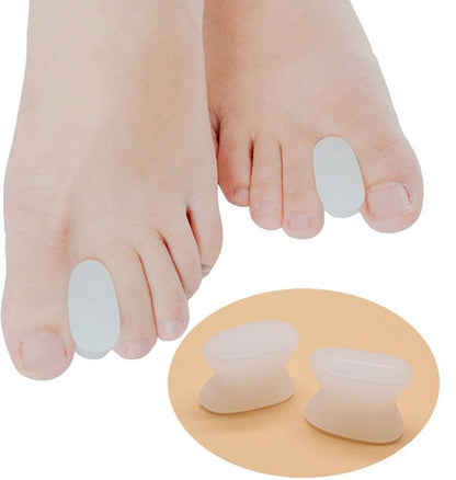 Toe Spreader | Silicone Toe Corrector | Hallux Valgus | Toe Straightening | Toe Straightener | White | 2 Pairs (4 pieces) - Image 2