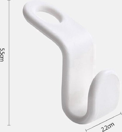 Clothes Hanger Hooks | Clothes Hanger Hook | Clothes Hook for | Coat Rack Hook | White | 5 Pieces - Image 5