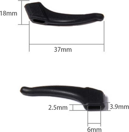 Anti-slip Ear Hooks for Glasses | Glasses Hooks | Glasses Holders | Sunglasses Hook | Silicone | Green | 2 Pieces - Image 3