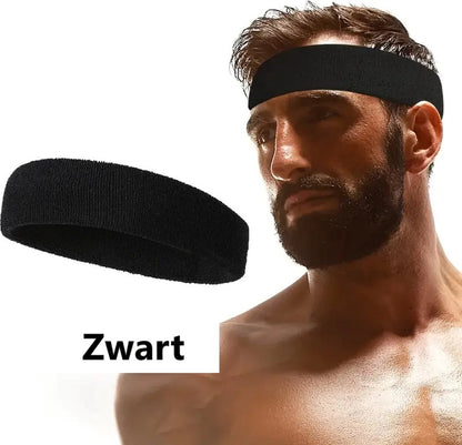 Headband | Headband | Sweatband | Sweatbands | Head | Sports band | Black - Image 3