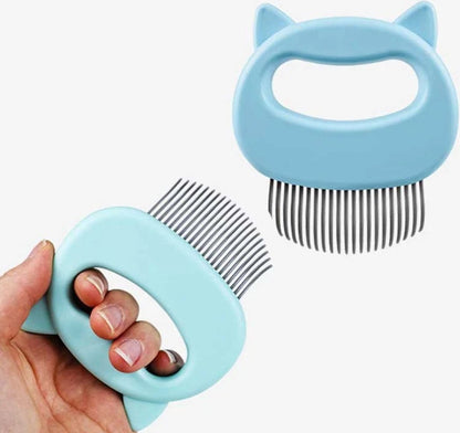 Cat Brush | Cat Comb | Lice Brush | Lice Comb | Elastic Teeth | Detangling Comb | Detangle & Remove Cat Hair | Pink - Image 5