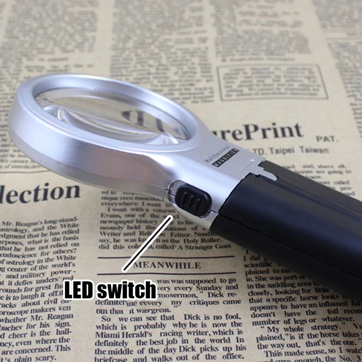 Foldable Magnifying Glass With 2x LED Lighting | Handheld Magnifying Glass | Magnifying Glass | Reading Magnifying Glass | Insect Magnifying Glass | Hobby Magnifying Glass - Image 4