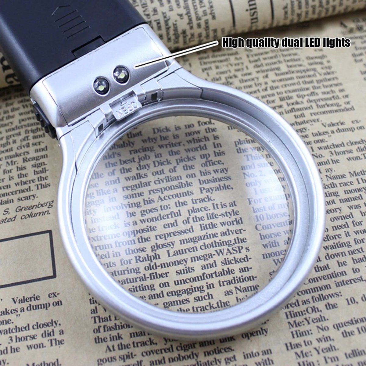 Foldable Magnifying Glass With 2x LED Lighting | Handheld Magnifying Glass | Magnifying Glass | Reading Magnifying Glass | Insect Magnifying Glass | Hobby Magnifying Glass - Image 5