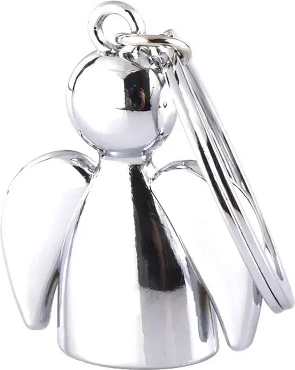 Guardian Angel Keychain | Guardian Angel Keychain | Key Holder | Stainless Steel | Silver - Image 3