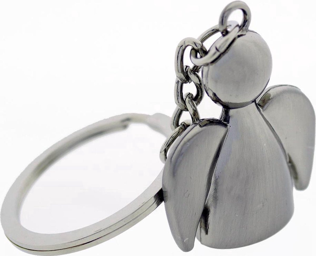 Guardian Angel Keychain | Guardian Angel Keychain | Key Holder | Stainless Steel | Silver - Image 4