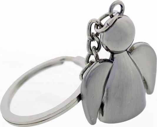 Guardian Angel Keychain | Guardian Angel Keychain | Key Holder | Stainless Steel | Silver - Image 4