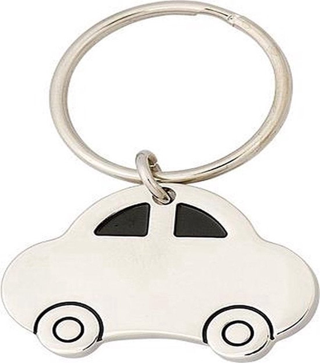 Car Keychain | 4 x 2.8 CM | Metal | Silver - Image 5