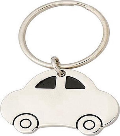 Car Keychain | 4 x 2.8 CM | Metal | Silver - Image 5