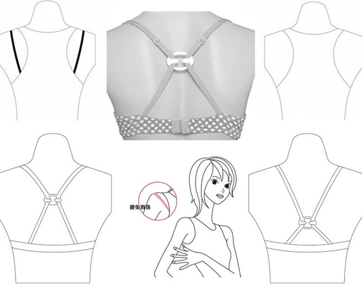 Bra Clip - Set of 3 pieces - Bra Buckles - Hot Sale - Fashion - Closure - Strap Clip - Invisible Bra Buckle - Holders - Strap - Clips - Image 2