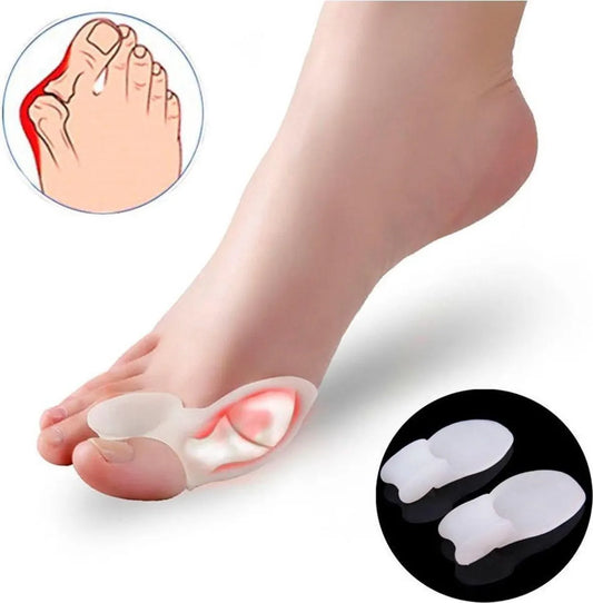 4x silicone big toe corrector/spreader (hallus valgus)