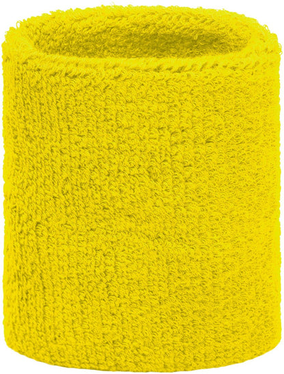 Yellow wrist sweatband