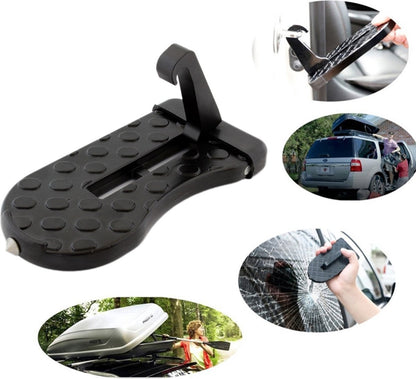 Car Roof Box Step | Door Step | Bike Carrier | Roof Rack | Includes Safety Hammer | Universal | Aluminum | Black - Image 3