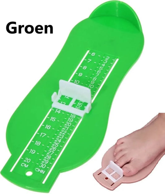 Child's Foot Measuring Tool | Child's Shoe Size Measuring Tool | Baby Shoe Measuring Tool | Baby Measurement | Green