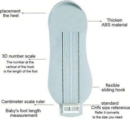 Child's Foot Measuring Tool | Child's Shoe Size Measuring Tool | Baby Shoe Measuring Tool | Baby Measurement | Green - Image 4