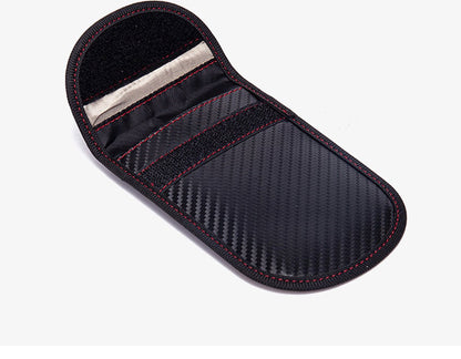 Carbon fiber key fob protector | Car Key Protector | Keyless Entry Protective Case | RFID Protective Case | Card Holder | Wallet | Phone Holder | 14 x 10 CM - Image 2