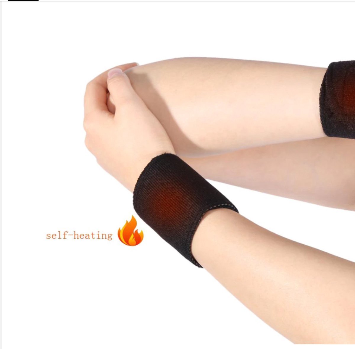 Magnetic Wrist Brace | Wrist Bandages with Tourmaline Stones | Brace with Heating | Natural Heating by Stones | 2 Pieces - Image 5